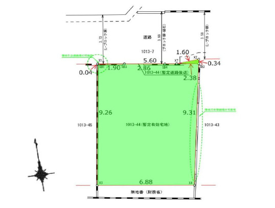 板橋区赤塚新町1丁目　生活快適エリア　新築戸建限定1棟の区画図