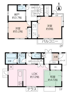 陽当たり良好な南向きです！WIC付きの収納豊富な戸建てです！