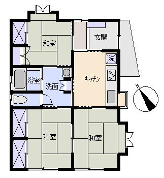 東伊豆町　片瀬の間取り