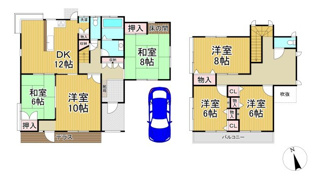 【間取り】 | 川西市水明台4丁目1の24　中古一戸建て