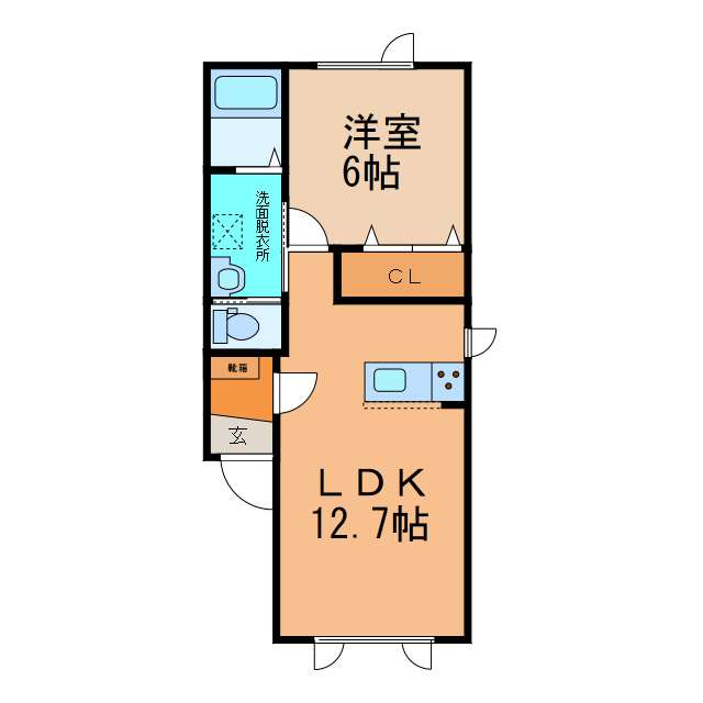 アイーレⅢの間取り