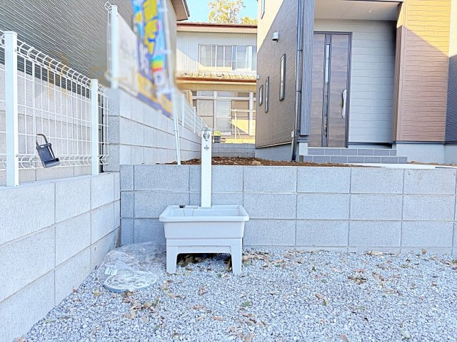 古河市東諸川第2　新築戸建て　1号棟の設備|便利な立水栓付き！洗車や水やりもラクラク♪