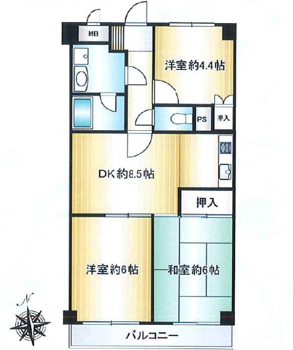 中古マンション 狭山市富士見1丁目 ワコーレ狭山