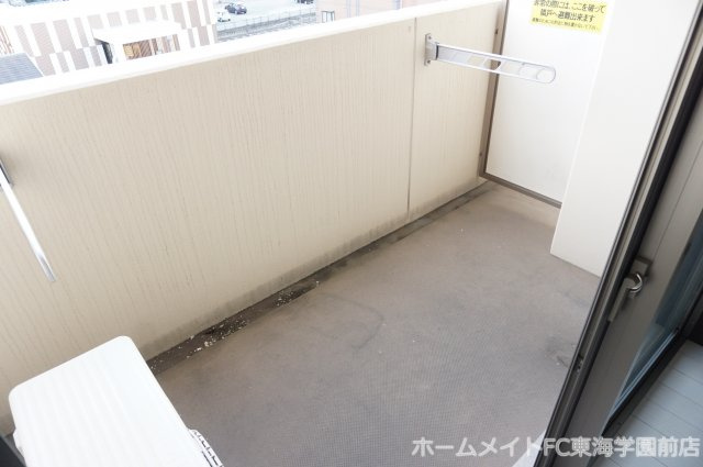 熊本市東区新外１丁目の賃貸マンションのバルコニー