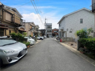 【前面道路含む現地写真】 | 右京区嵯峨蜻蛉尻町　建築条件なし