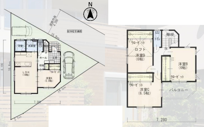 茅ヶ崎市下町屋2丁目　未入居戸建