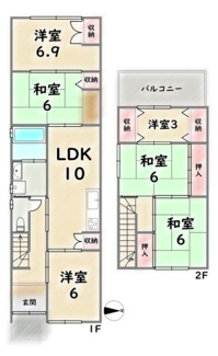 【間取り】 | 右京区嵯峨朝日町