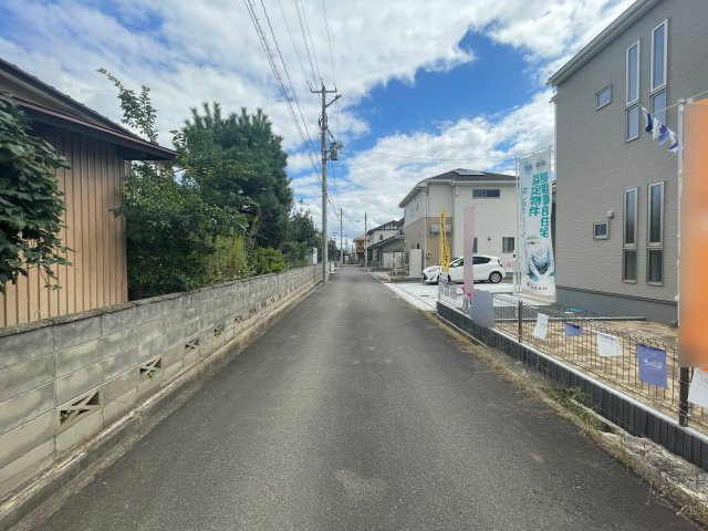 新築戸建・新築建売　福島市笹谷字道場　長期優良住宅　笹谷小・信陵中の前面道路含む現地写真