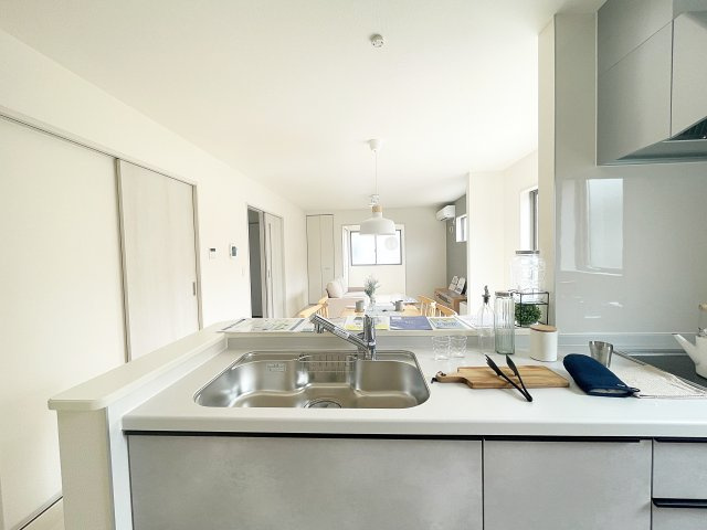 新築戸建・新築建売　福島市笹谷字道場　長期優良住宅　笹谷小・信陵中のキッチン