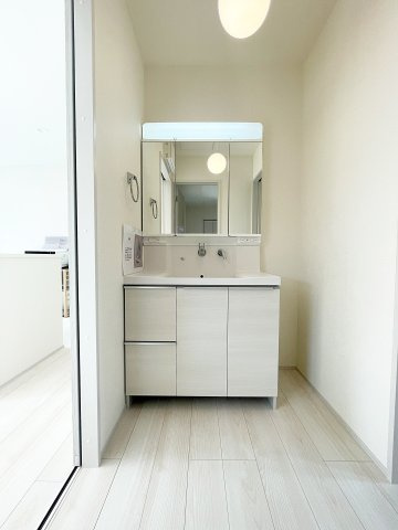 新築戸建・新築建売　福島市笹谷字道場　長期優良住宅　笹谷小・信陵中の独立洗面台