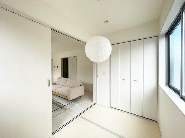 新築戸建・新築建売　福島市笹谷字道場　長期優良住宅　笹谷小・信陵中の和室|畳は足触りがいいので裸足で歩いても気持ちがいいです！