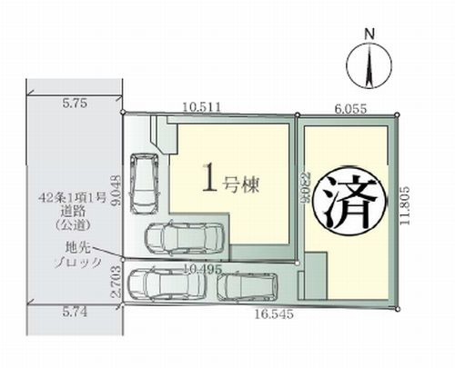 【区画図】 | 【仲介手数料０円】相模原市南区南台4期　新築一戸建て　全2棟 | 相模原市南区南台4期　新築一戸建て　全2棟