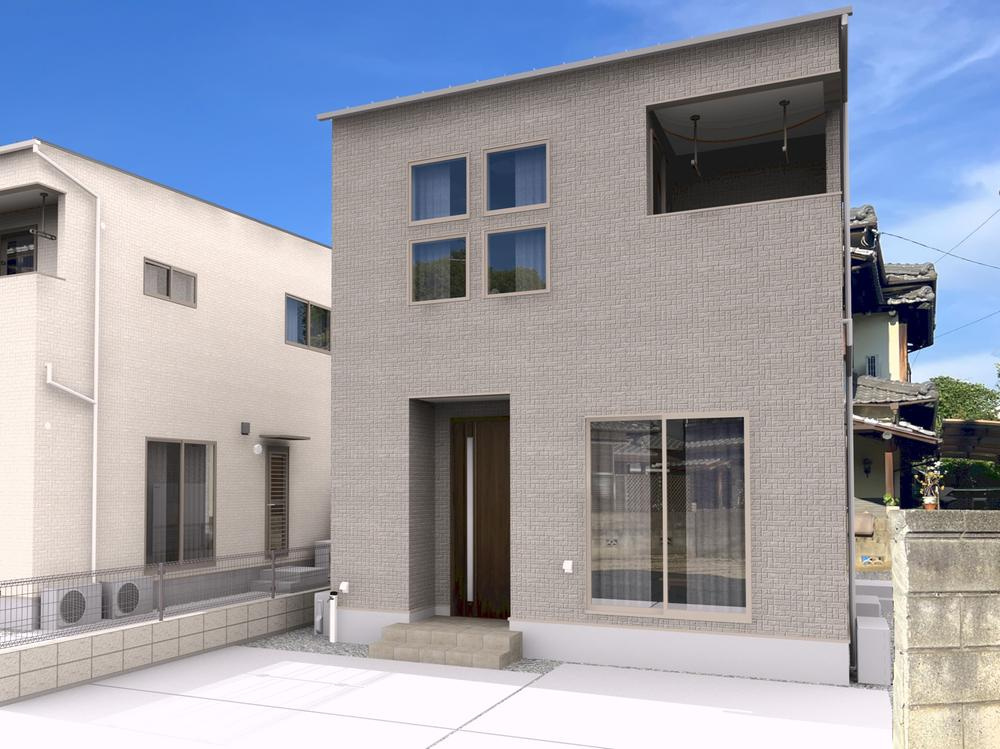 松山市保免西建売②の外観パース|※外観イメージです。実際の施工と異なります。
