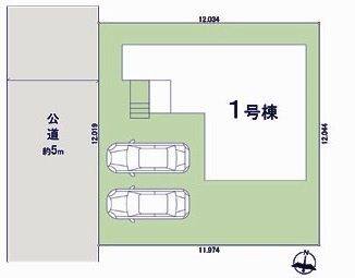 坂戸市西坂戸　新築分譲　東武越生線『川角駅』徒歩25分　【城山小学区】の区画図