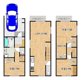 【間取り】 | 庭井１丁目　新築一戸建