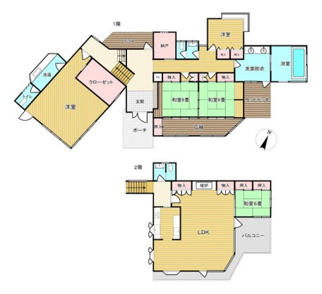 【間取り】 | 伊東市吉田　戸建