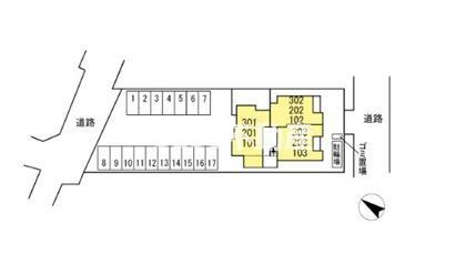 Euzak Residence Gifu Westの区画図