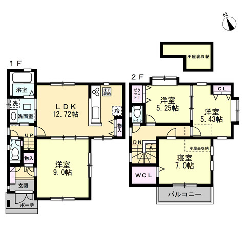 ■高座郡寒川町倉見　中古戸建の間取り|4LDK☆