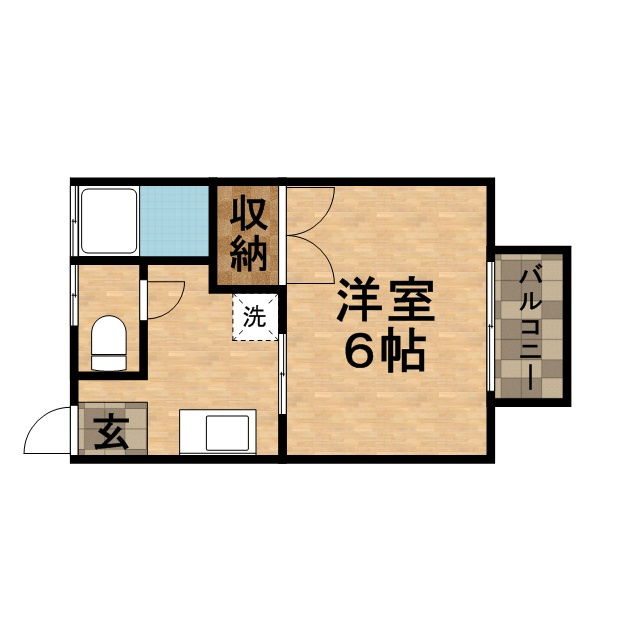 宝塚市旭町１丁目のアパートの間取り