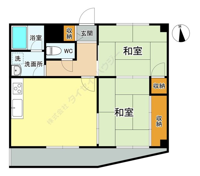 ハイツ若林の間取り