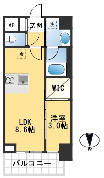 セレニテ江坂グランデの間取り