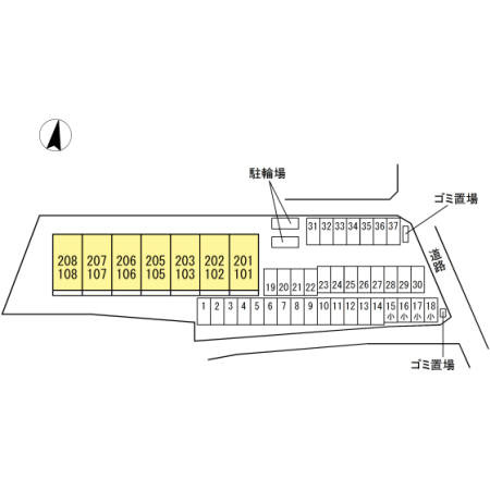 ロイヤル・アプローズの区画図