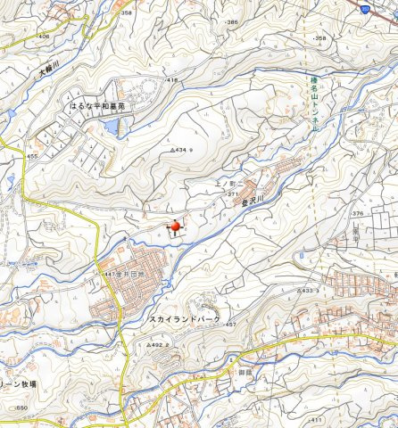 群馬県渋川市　1棟アパートの地図