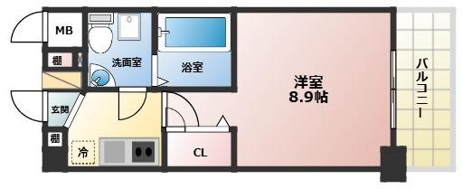 セレニテ甲子園Iの間取り
