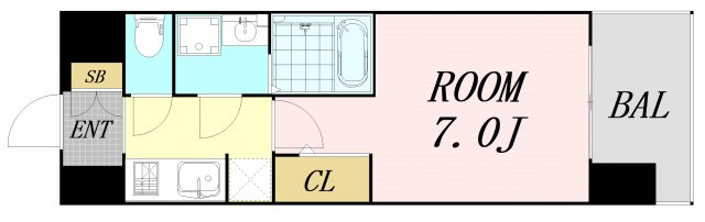 S-RESIDENCE大阪同心 仲介手数料無料の間取り