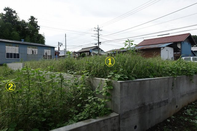 高崎市箕郷町矢原　【全２区画】売地②の外観|北側境界を北東方向から