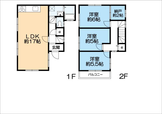 千代が丘2丁目貸家の間取り