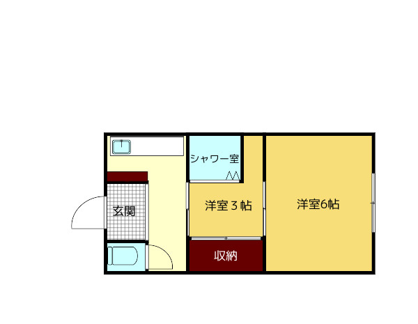 児島アパートの間取り