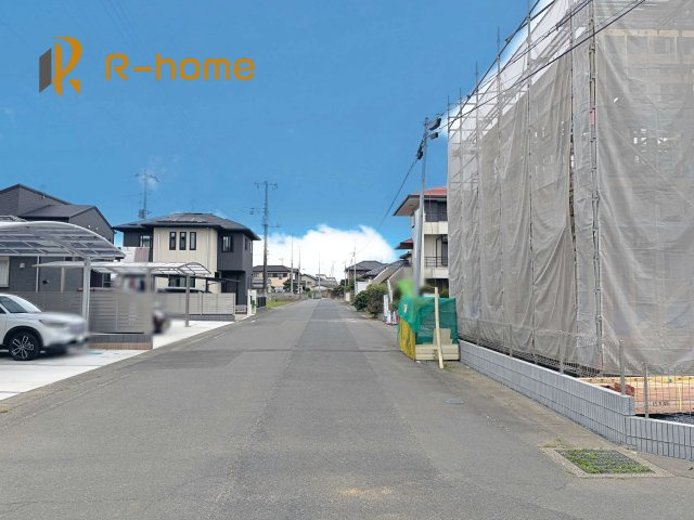 ひたちなか市市毛第8　新築戸建て　1号棟の前面道路含む現地写真|周辺環境も併せて案内致します♪
ぜひ現地へお越しください♪