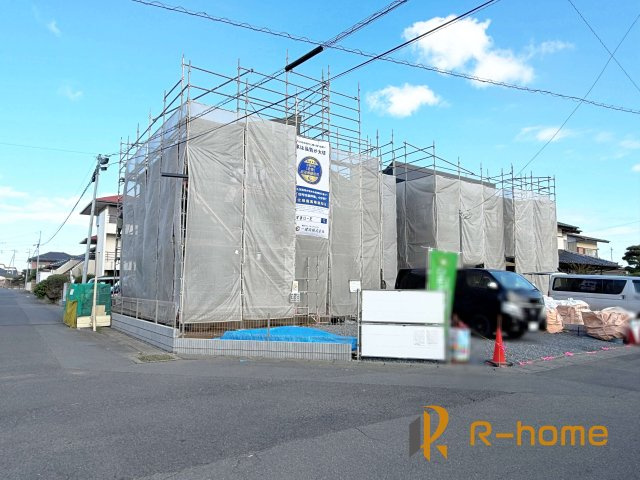 ひたちなか市市毛第8　新築戸建て　1号棟の外観|ご予約を頂ければ、『平日』はもちろん『早朝』や『夜間』もご見学可能です♪お気軽にお申し付けください♪