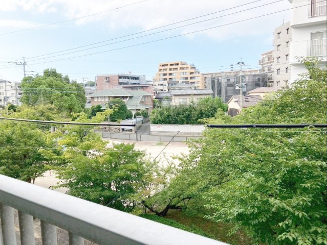 よろい坂ハイツ　2号棟の展望|バルコニーからの眺望です！