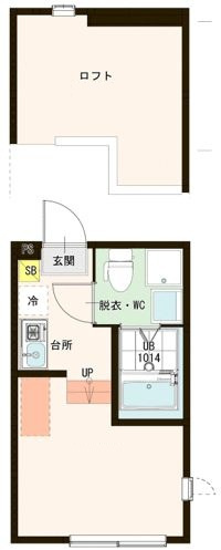 ヴィラ竹ノ塚の間取り|間取りです。