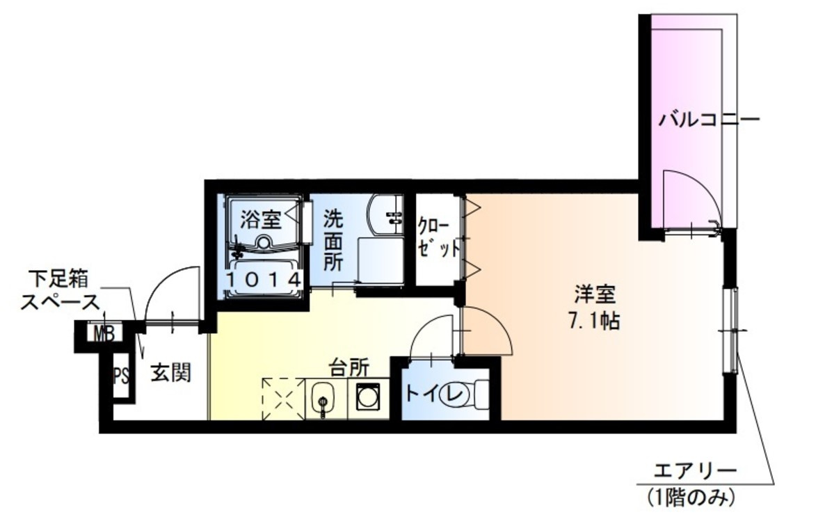 フジパレス長田ノースの間取り