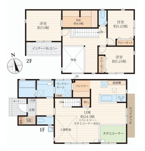 お相手の第一印象は？これぞ惚れつくす！会いたくて震える【綾瀬市大上８丁目】新築戸建の間取り