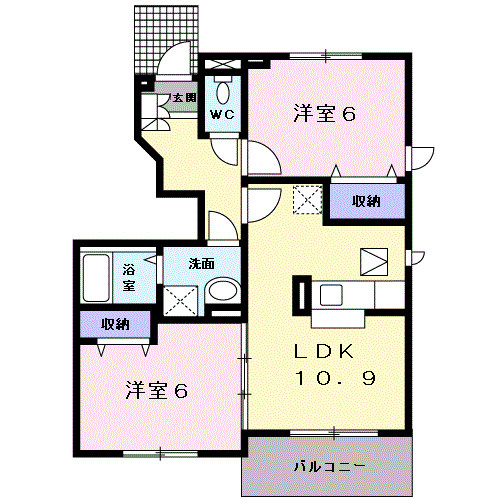 メニープログレスＢの間取り
