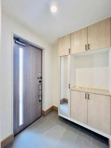 玉村板井の玄関|履物の着脱もスムーズに出来る玄関◎