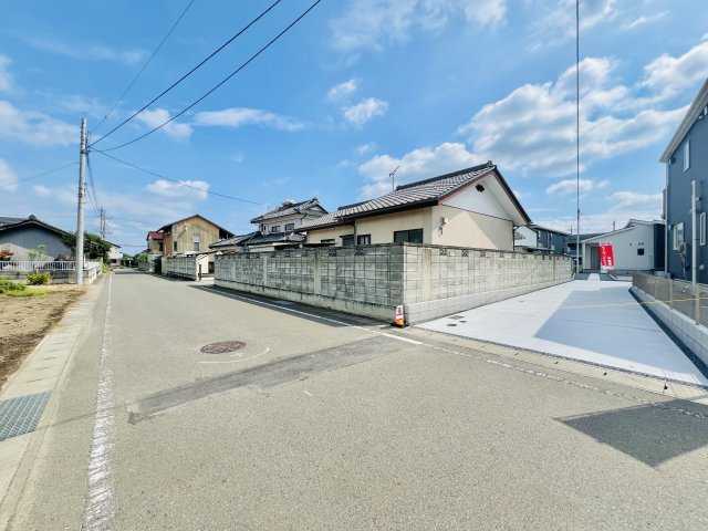 玉村板井の前面道路含む現地写真|完成な住宅地◎