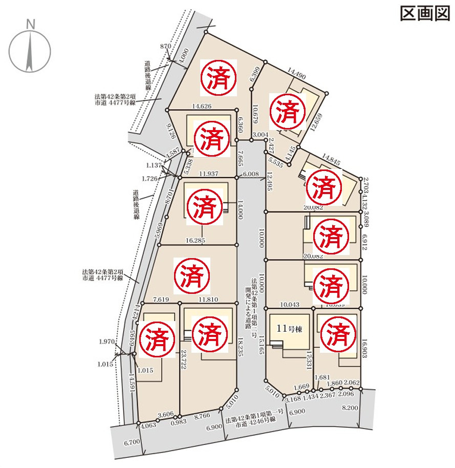 Livele Garden藤岡市上戸塚第6　新築住宅１1号棟の地図