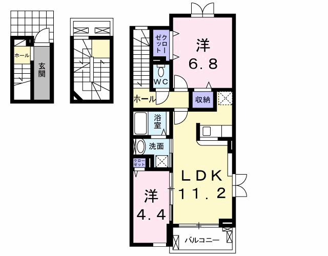 Ｃｉｅｒｔｏｕｒ　Ｍ．Ｋ菱屋東の間取り