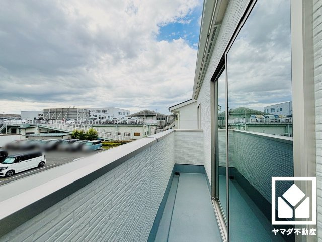 栗東市高野　2期　1号地のバルコニー
