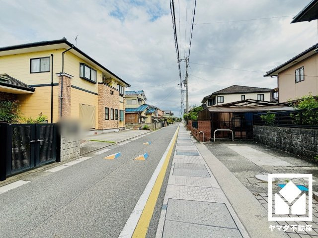栗東市高野　2期　1号地の前面道路含む現地写真