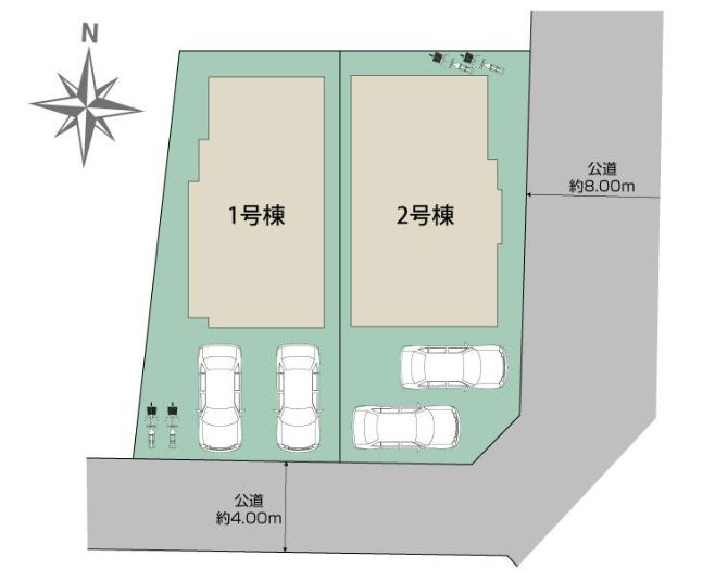 茅ヶ崎市浜須賀新築戸建て　1号棟の区画図|区画図「茅ヶ崎市浜須賀新築戸建て」