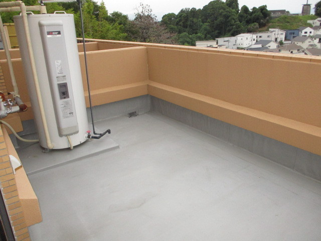 片岡山荘のバルコニー