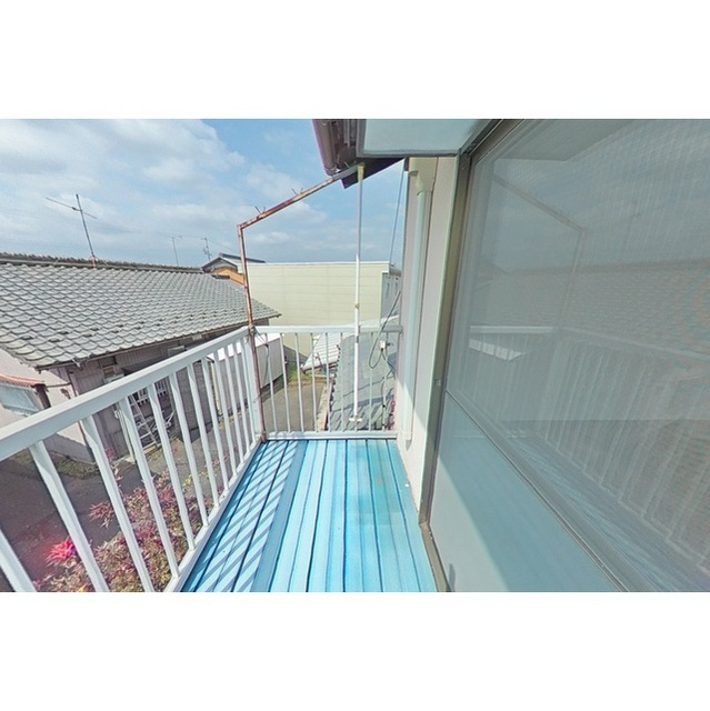 岐阜市則武の一戸建てのバルコニー