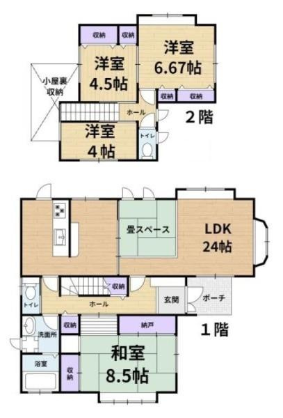 生駒郡三郷町城山台４丁目　一戸建の間取り