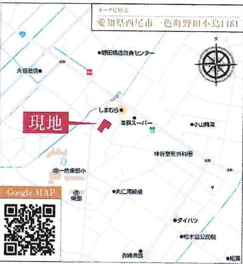 西尾市一色町野田　全4棟・4号棟のその他|交通アクセス図です。